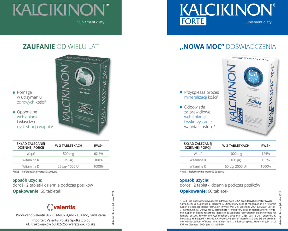 100x Ulotka dwustronna Kalcikinon KAL01
